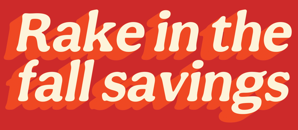 Rake In the Fall Savings - Unilever